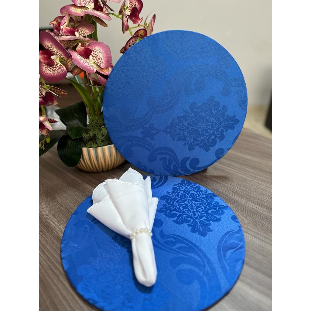 6 Capa De Sousplat Supla 35cm Jacquard Redondo Atacado