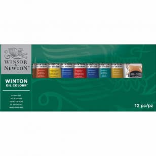 Estojo Tinta Óleo Winsor & Newton Winton 12 Peças
