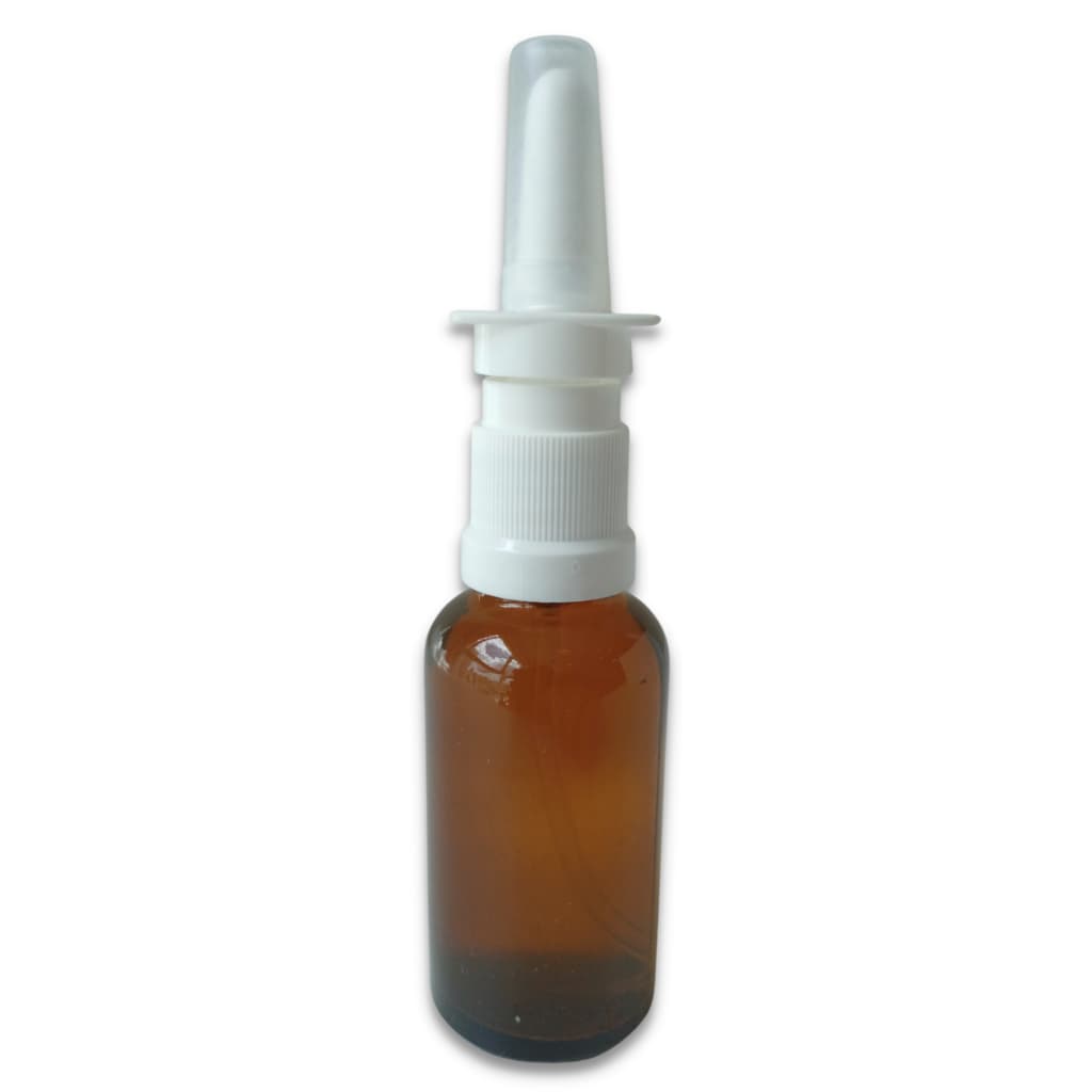 Vidro Âmbar 30ml Spray Nasal Vidros Premium Com Lacre Embutido