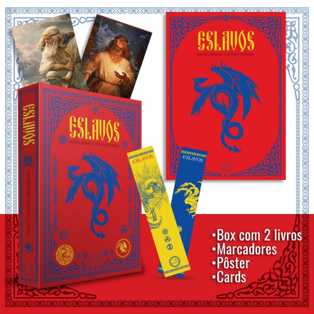 Box Eslavos - Os melhores contos e lendas + Pôster + Marcadores + Cards