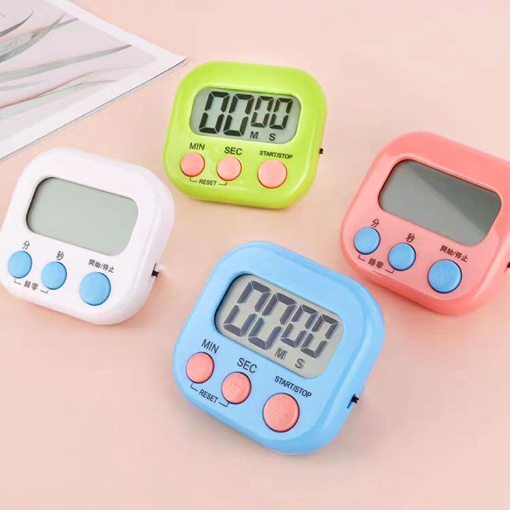 Timer Cronômetro Digital De Cozinha Com Imã De Geladeira e Alarme