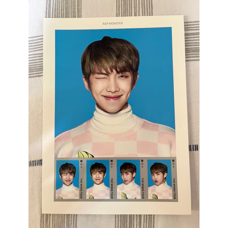 Photocard RM The Wings Tour Postage Stamp Seal 2017