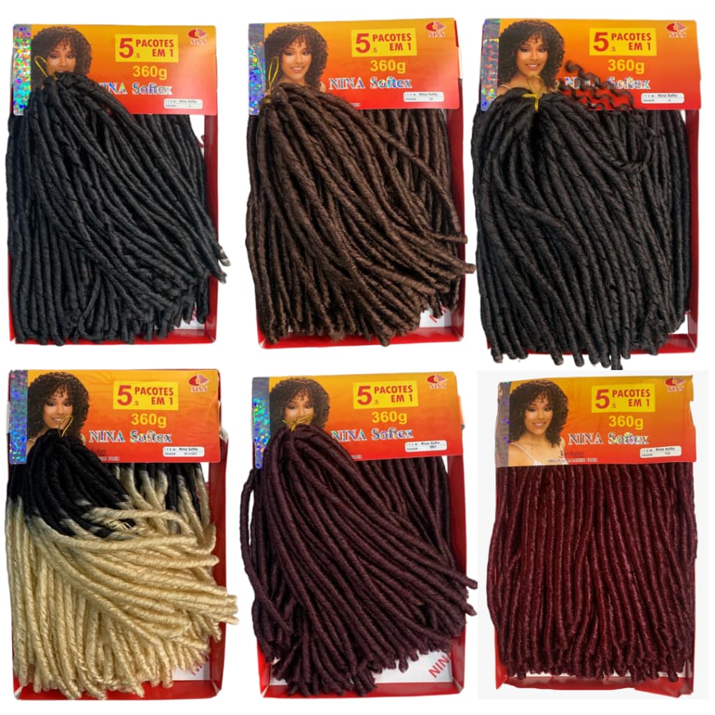 Cabelo Cacheado Nina Softex Original Pacotão 360gramas 5 em 1