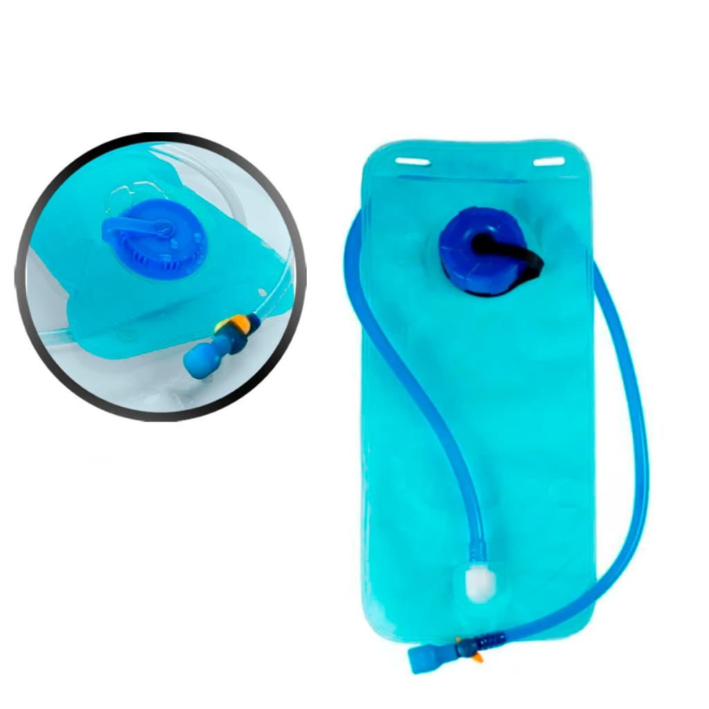 Refil D'água 2L  Com Mangueira Para Mochila Hidratação Bike Ciclismo Camping Trilha Bolsa Bicicleta