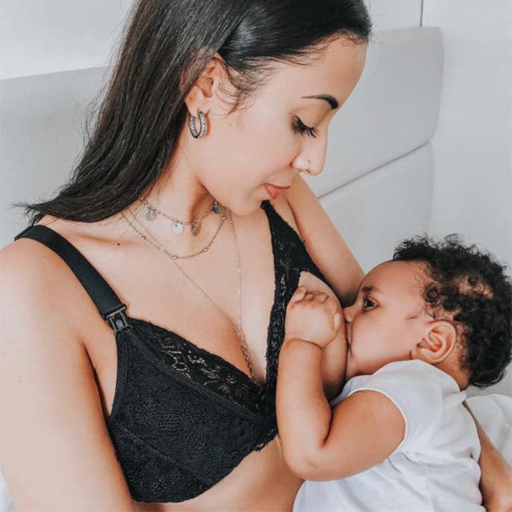 Kit3 Sutiã Amamentação Reforçado Forrado Sustentação Renda Gestante Pós Parto