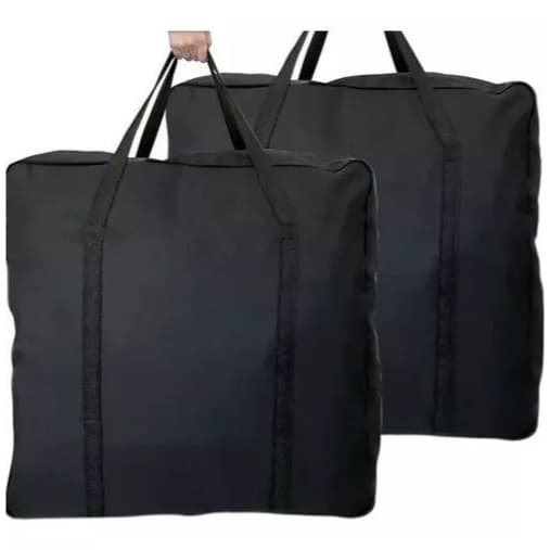 Kit com 2 Sacolão Grande Simples de Viagem e de Mudança