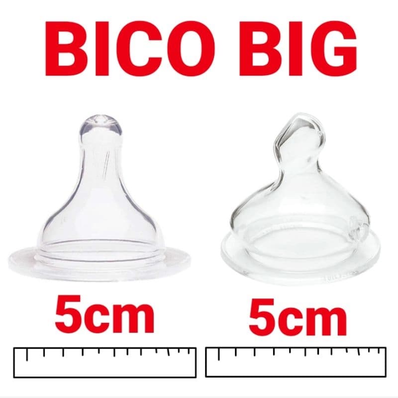 Bico Big de Mamadeira Redondo ou Ortodôntico