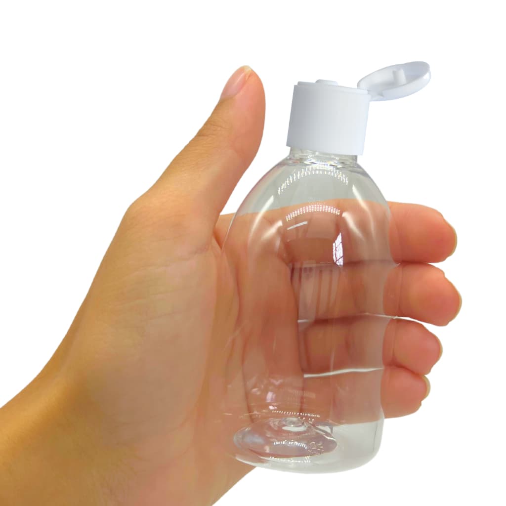 10 Frascos Plástico 100ml Fliptop Shampoo Álcool Gel Cremes