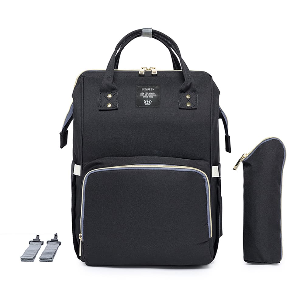 Mochila Bolsa Maternidade Lequeen Original Porta mamadeira Fralda Menina Menino