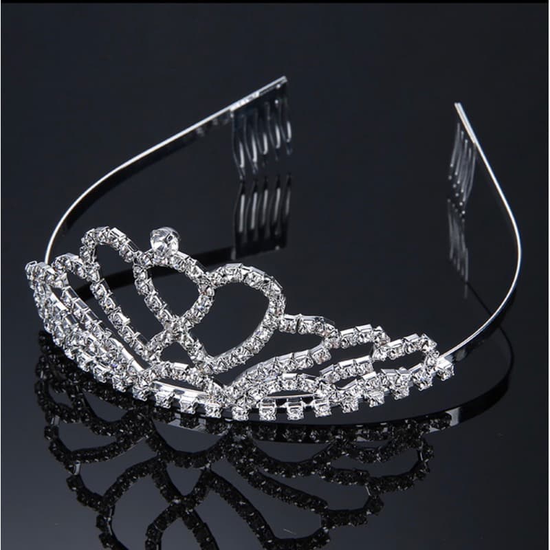Coroa tiara para Cabelo/Com Strass / Coroa noiva casamento Baile Daminha serve para Festas/ casamento/etcJ218