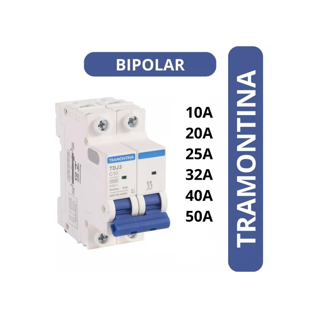 Disjuntor Bipolar Tramontina