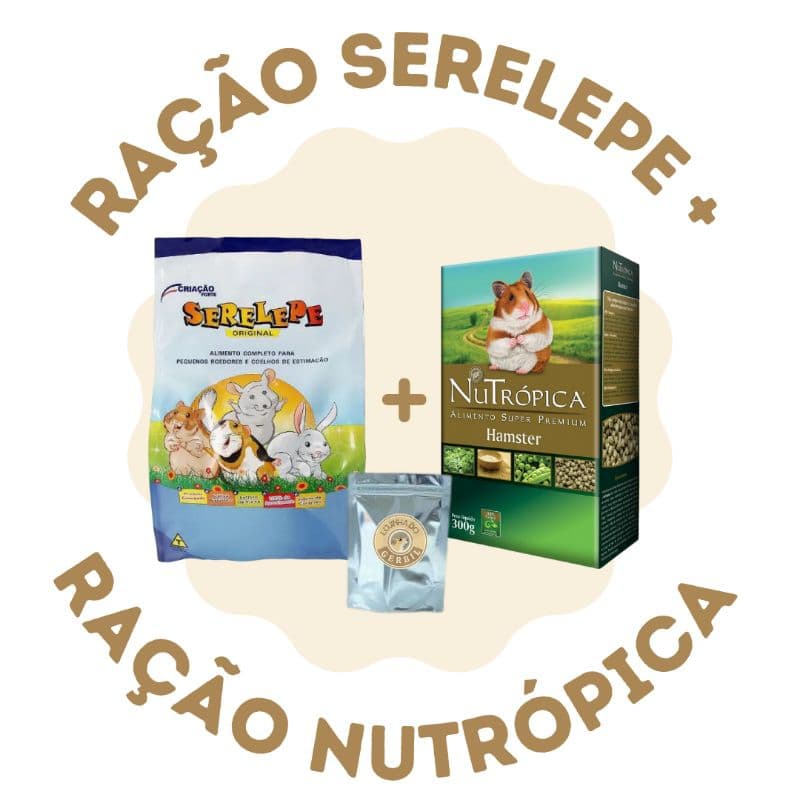 Ração Serelepe + Ração Nutrópica a granel