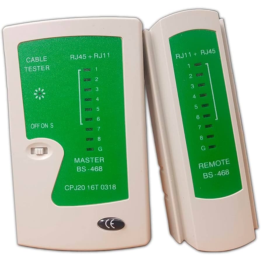 Testador De Cabos Rede Lan Rj45 Rj11 Telefonia LE-1979