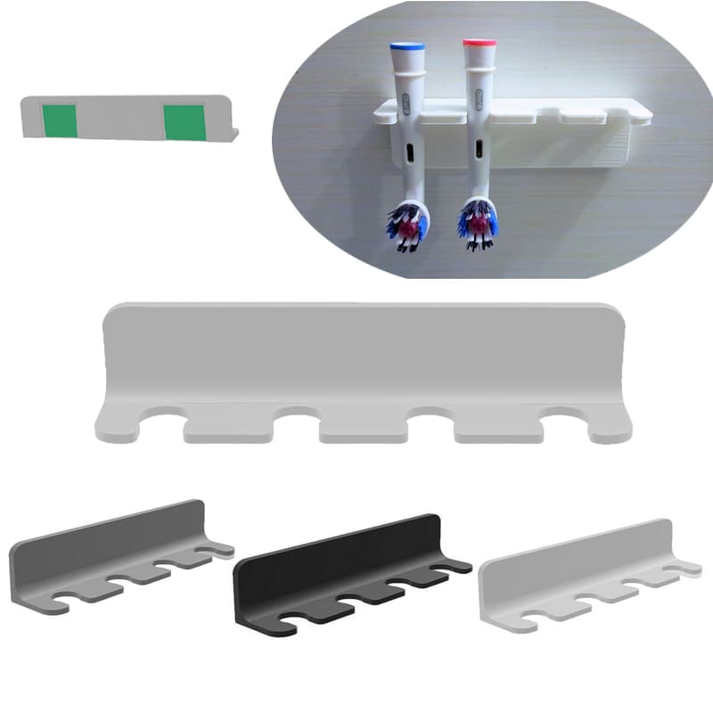 Suporte Parede Banheiro Porta Refil Escova Dental Elétrica Oral B e Outras Marcas