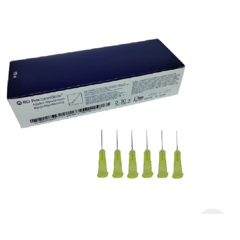 Agulha 13x30 BD /30G 100 unidades (Amarela)