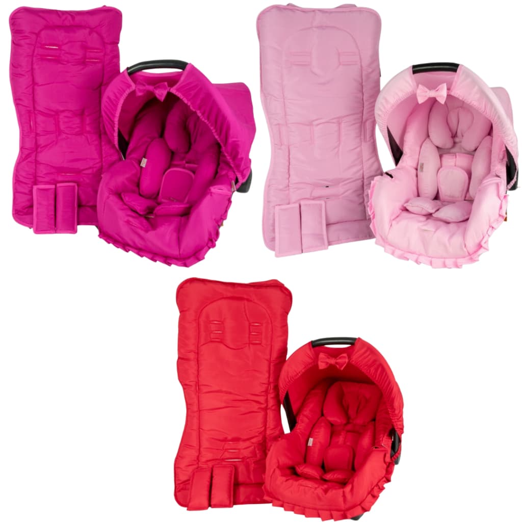 Capa De Bebe Conforto + Carrinho + Redutor - Cores Lisas
