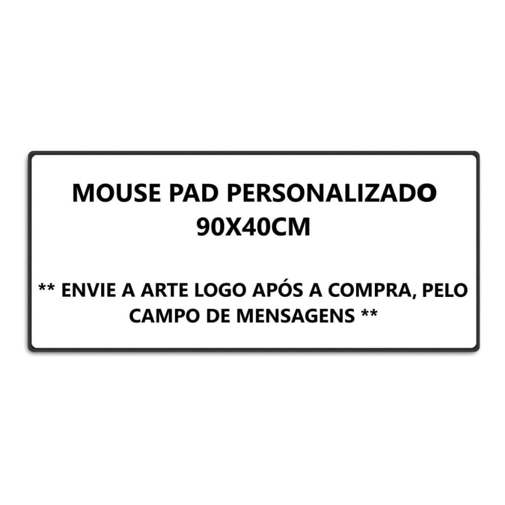 Mouse Pad Em Couro Personalizado Com Sua Foto Logo Arte 90x40cm Envio Imediato Empresa Setup Envio Imediato