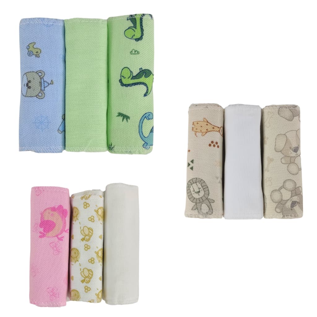 Faixa Umbilical Flanelada 100% Algodão Para Bebê Recém Nascido - Kit 3 e 6 Unidades.