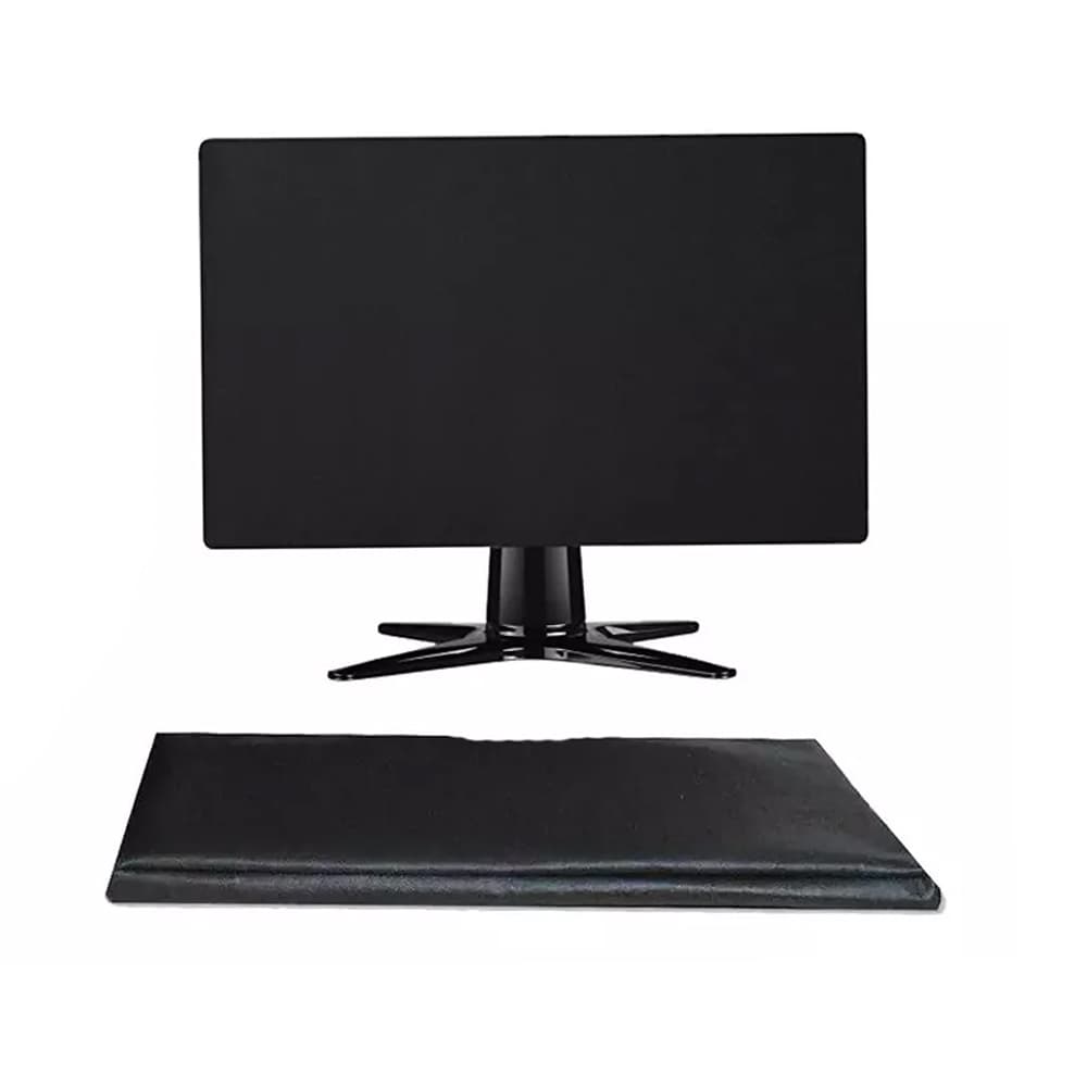 Capa para Monitor e Teclado Impermeável Preta