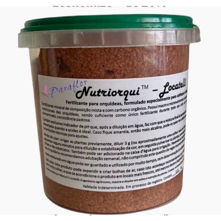 Nutriorqui Locatelli - Fertilizante completo - pote 200g - Faz 65 litros