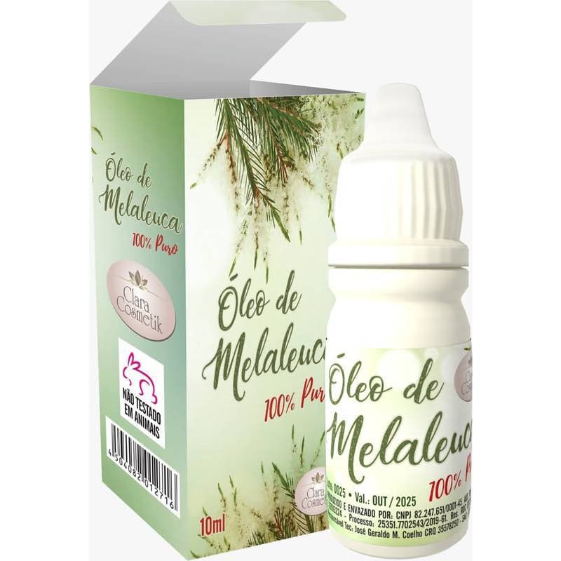 Oleo de Melaleuca 100% Puro 10ml Pronto para Uso em Cabelo e Pele