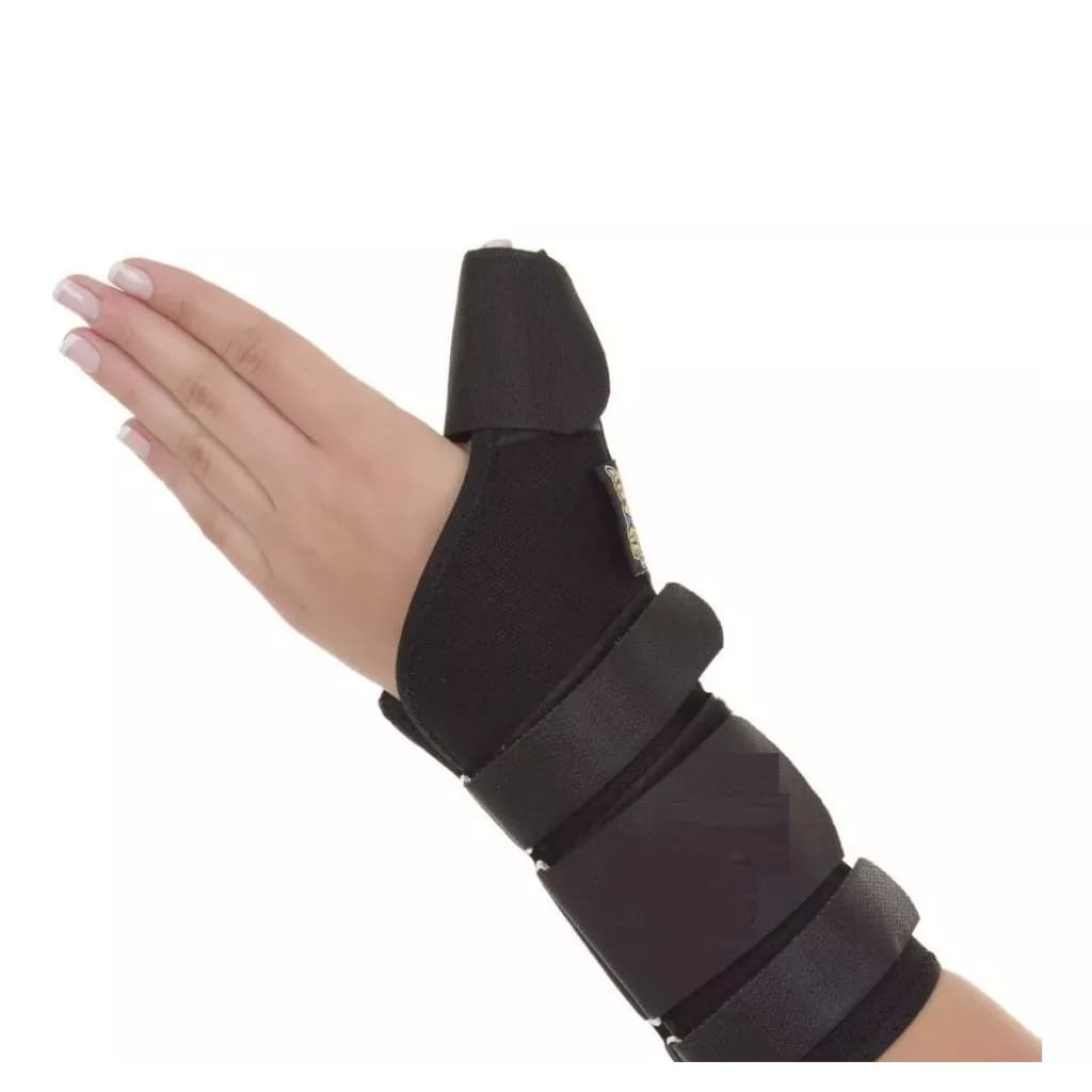 Ortese Tala Para Punho Com Polegar Em Lona Preto