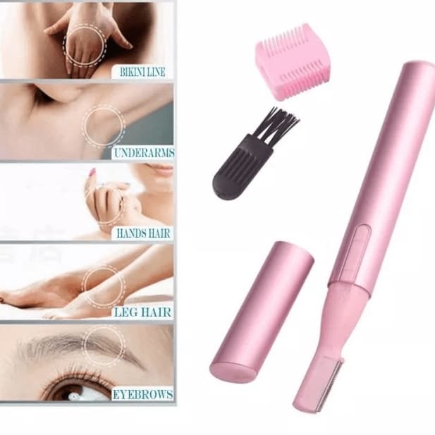 Caneta Depiladora Elétrica para Sobrancelha/Rosto / Aparador de Pelo Pequeno e Portátil para Corpo