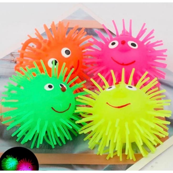 Bola Ioio Com Luz Puffer Ball Bolinha Infantil Bola Mamona brinquedo 2 MODELO ALEATORIA MESMO TAMANHO