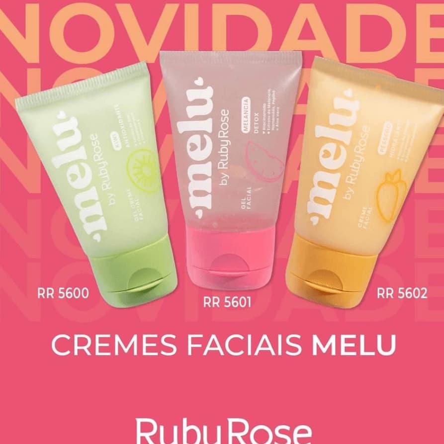 Gel Facial Hidratante Melu Ruby Rose RR560