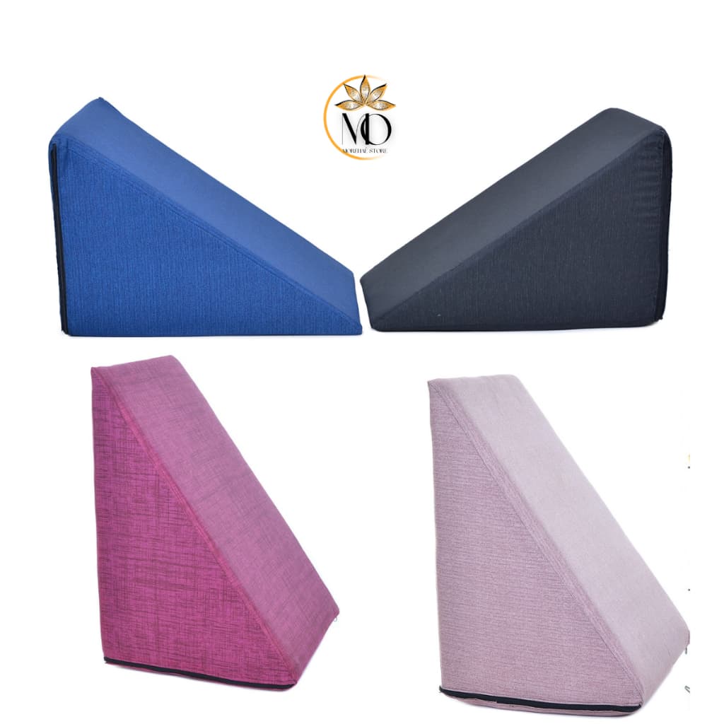 Travesseiro Triangular Encosto Adulto Cores Almofada Leitura Apoio Anatômico