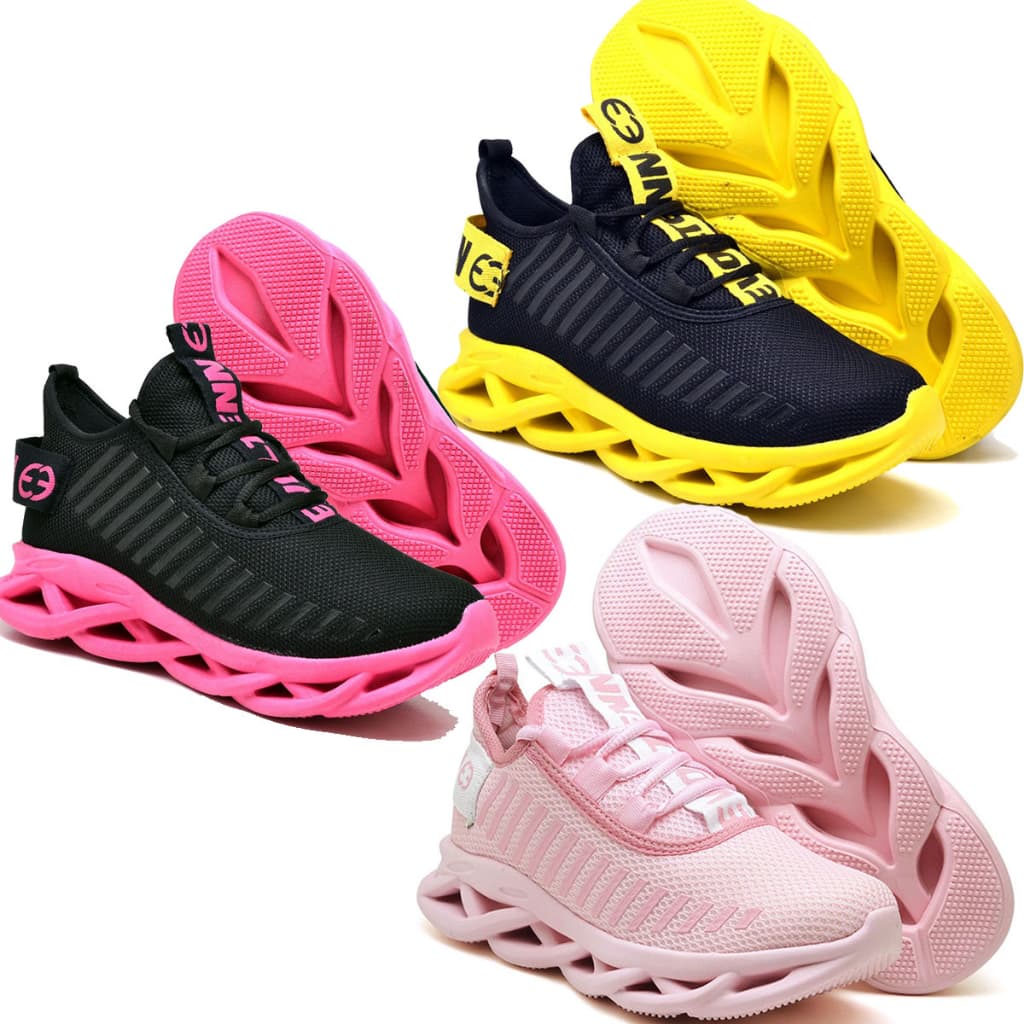 Kit 3 Tênis Easy Academia Conforto Garantido Branco Varias Cores Promoção Exclusiva