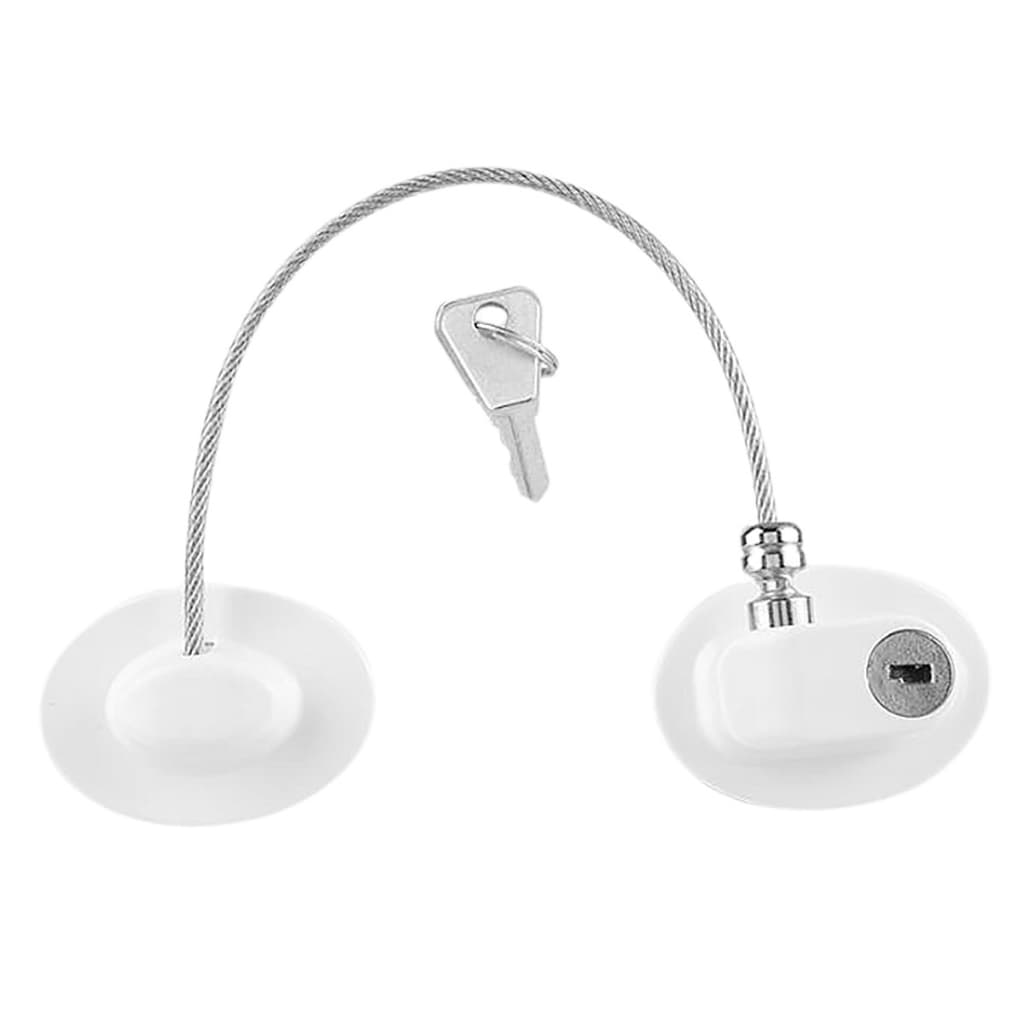 Tranca Com Chave Trava De Segurança Porta Gaveta Armário Geladeira Proteção Bebês Crianças Curiosos