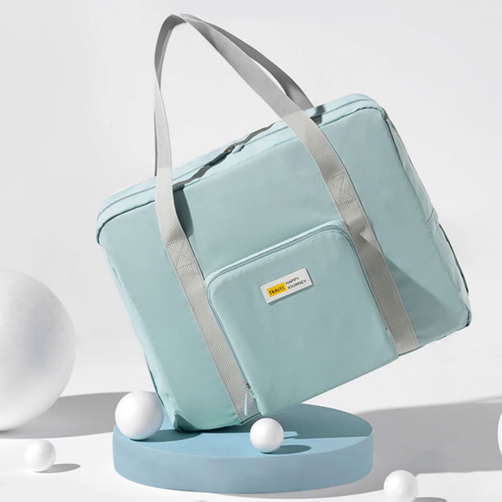 Bolsa de Viagem Dobrável em Tecido de Poliéster de Grande Capacidade