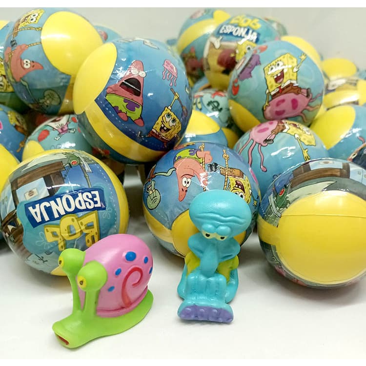 10, 15, 30 ou 45 BOB ESPONJA Dedoche Encapsulado lembrancinha de aniversário, coleção