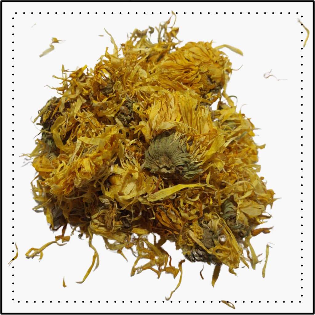 Flores de Calêndula desidratadas para enriquecimento ambiental hamster, gerbil, roedores