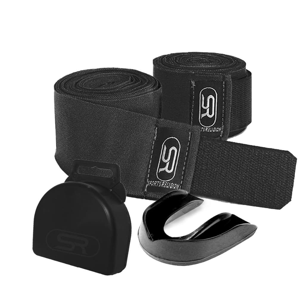 Protetor Bucal Simples C/ Estojo + Bandagem Elástica 3m Boxe