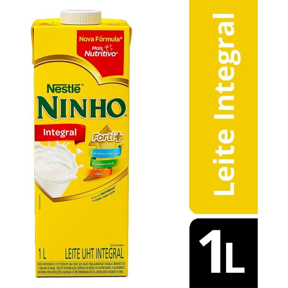 Leite Integral Tetra Pak 1 Litro - Ninho