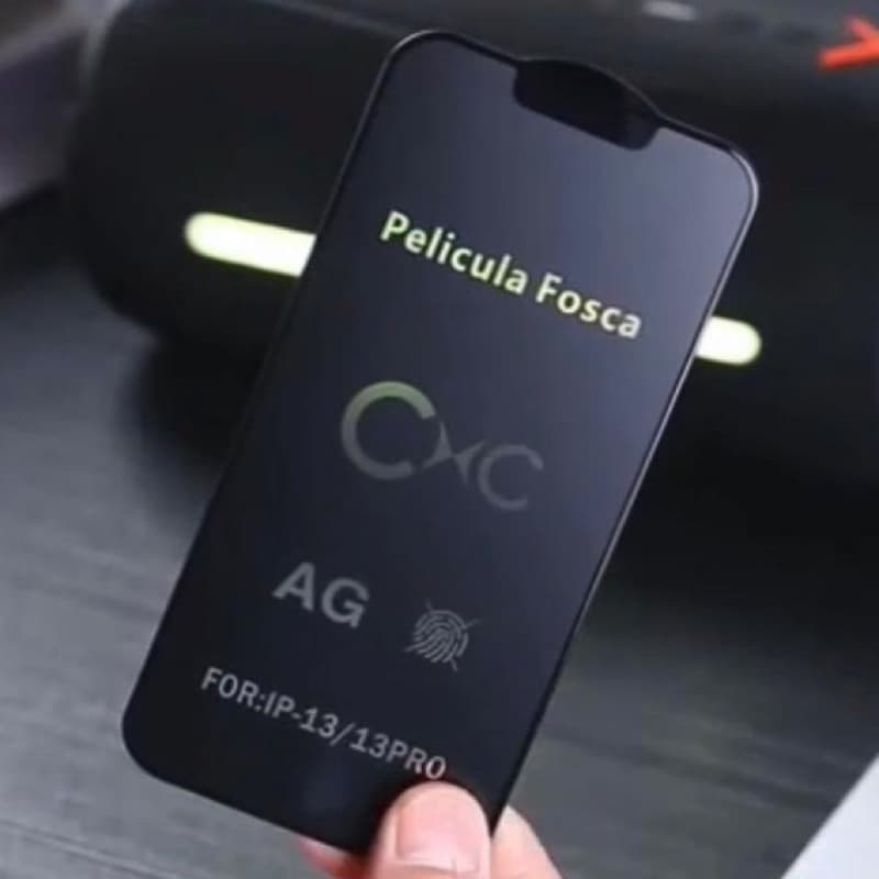 AG FOSCA - Película Vidro 3D Fosca AG Á prova da Água para IPhone 11 / 12 / 13 / 14 / 15 / 16 PRO MAX