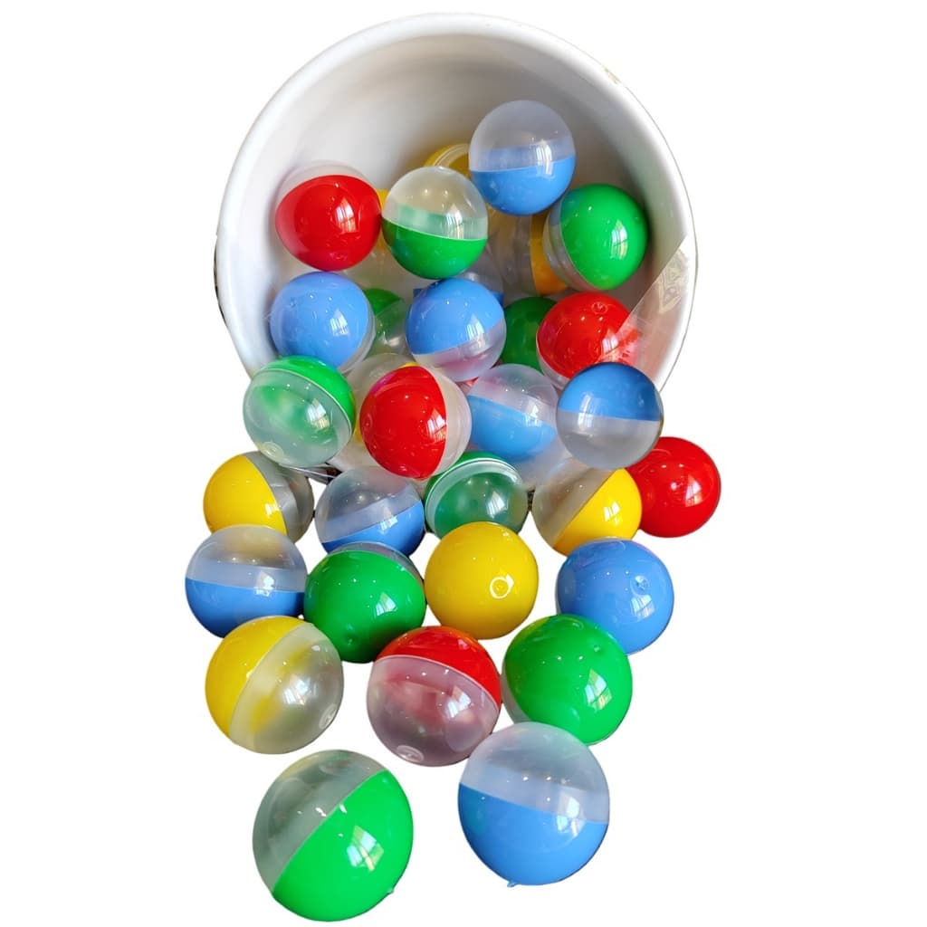 Cápsula de 1pol Vazia Colorida para Sorteios ou Vending Machine