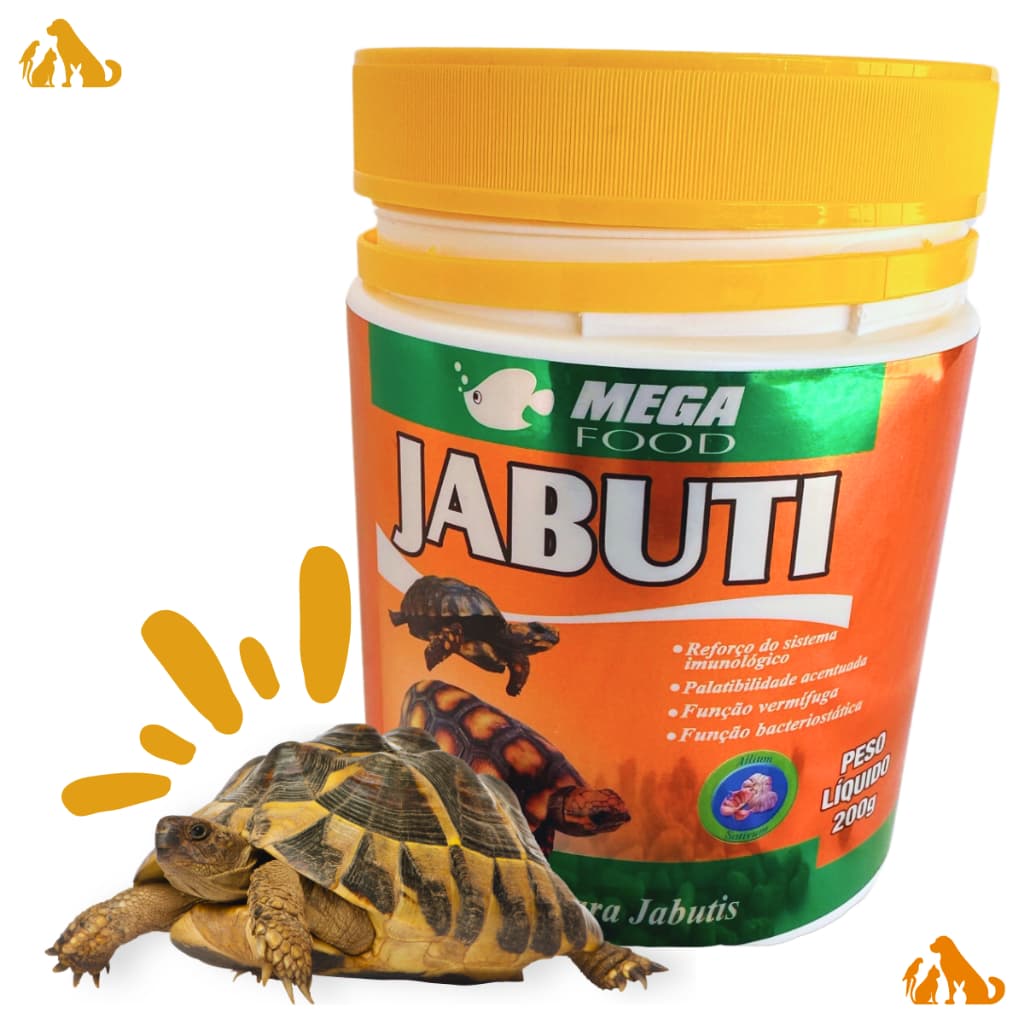 Ração Jabuti Mega Food 70G Tartaruga Terrestre