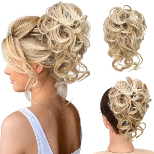 Aplique Rabo Coque Grego Fios Idêntico Ao Humano