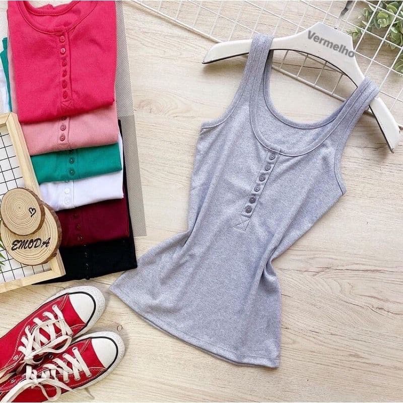 Regata Henley Feminina Canelada