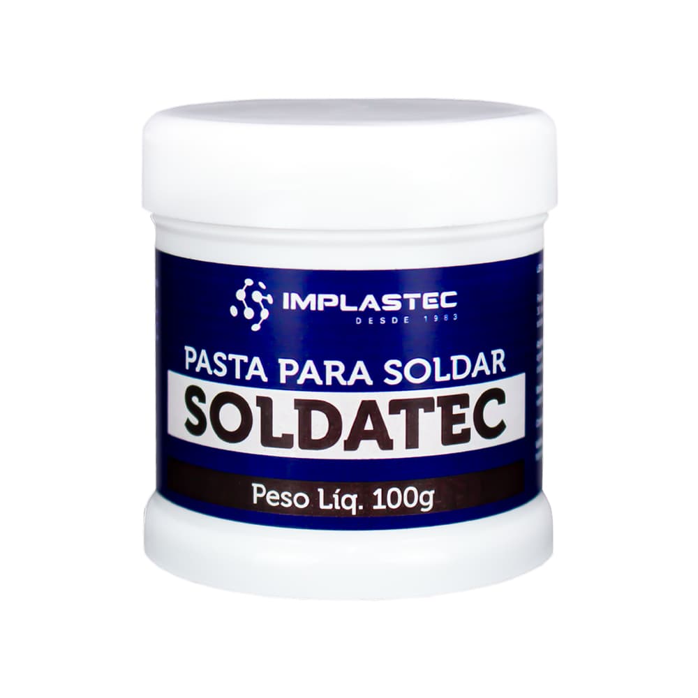 Pasta de Soldar Soldatec 100g Implastec Fluxo em Pasta Não Condutivo
