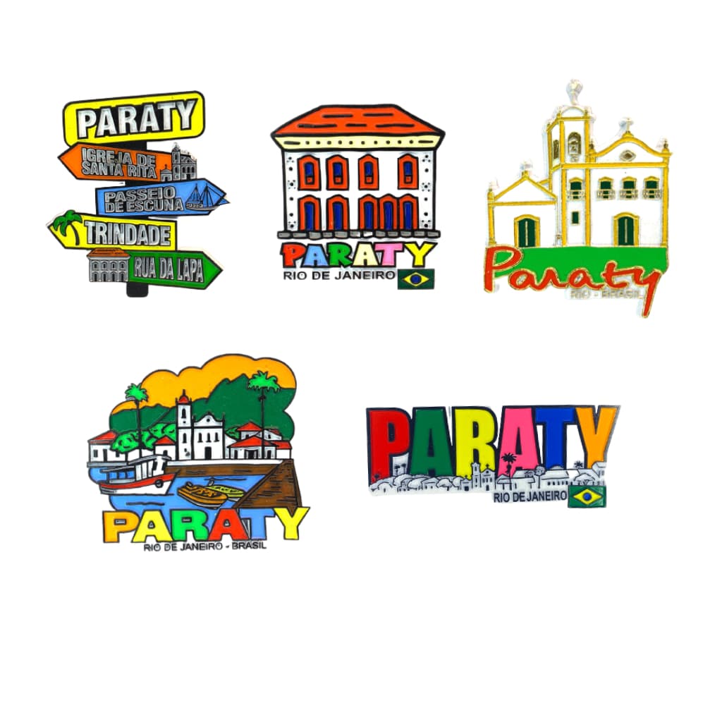 Imãs de Geladeira Paraty Decorativos Emborrachados
