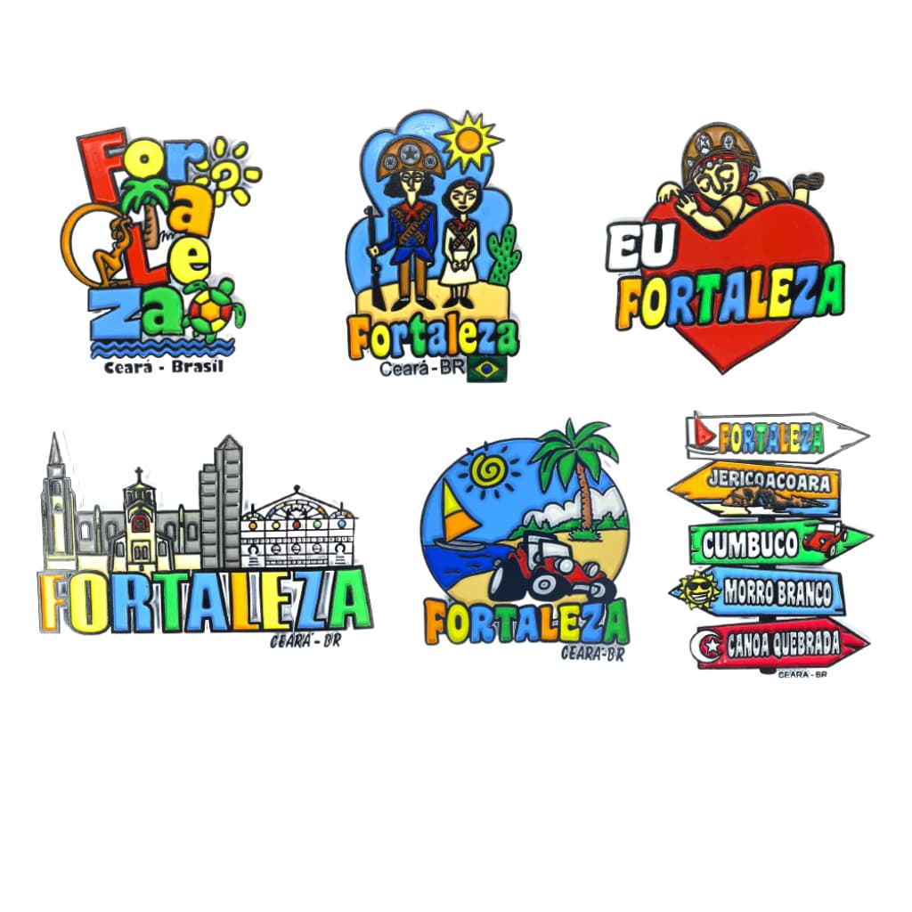 Imãs de Geladeira Fortaleza Decorativos Emborrachados