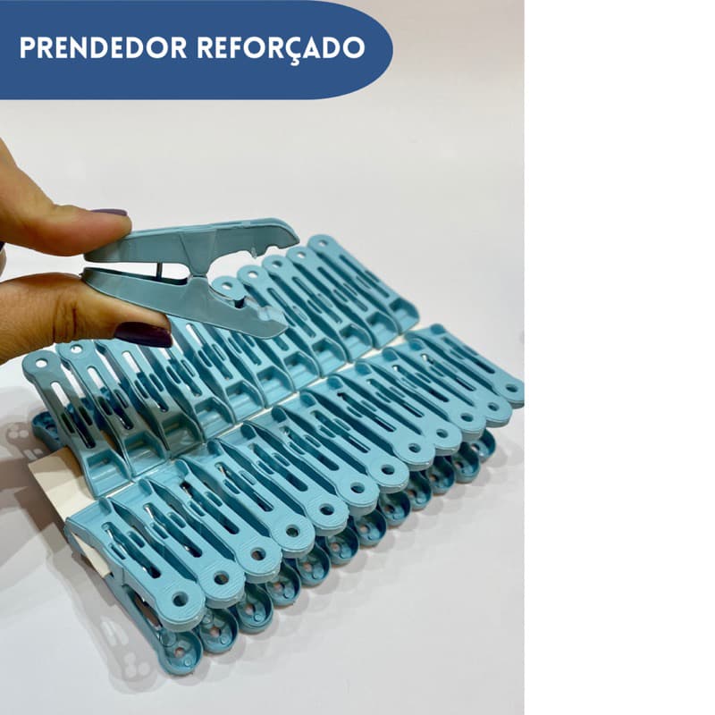 24 Prendedor Reforçado de roupa, Pregador Reforçado de roupa para varal