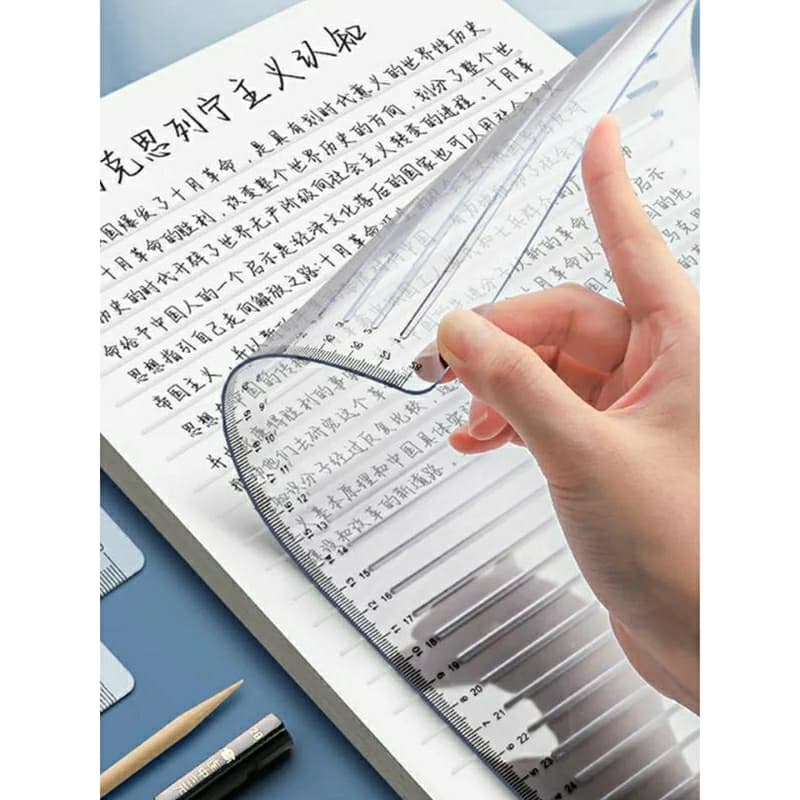 Régua Estencil Tamanho A4 Para Linha Folhas Sulfite Scrapbook Encadernação