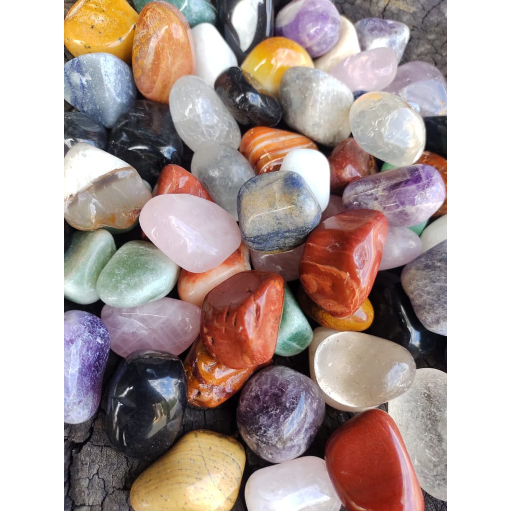 Pedra Rolada Natural Pacote Misto Pedras Brasileiras TAMANHO MÉDIO Mix de Pedra Mista