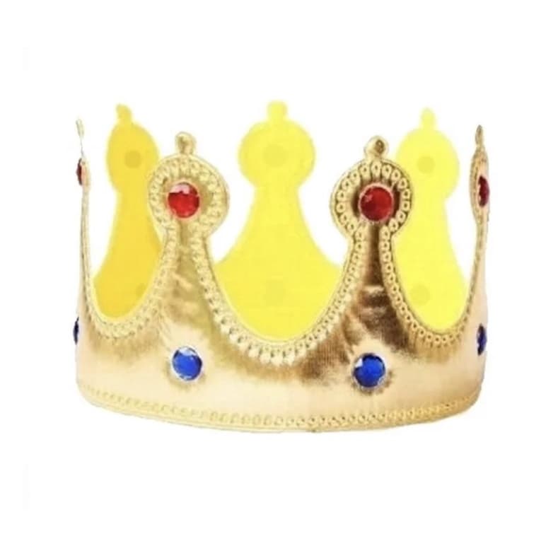 Coroa Rei Pequeno Principe Tecido Flexivel Cosplay Fantasia