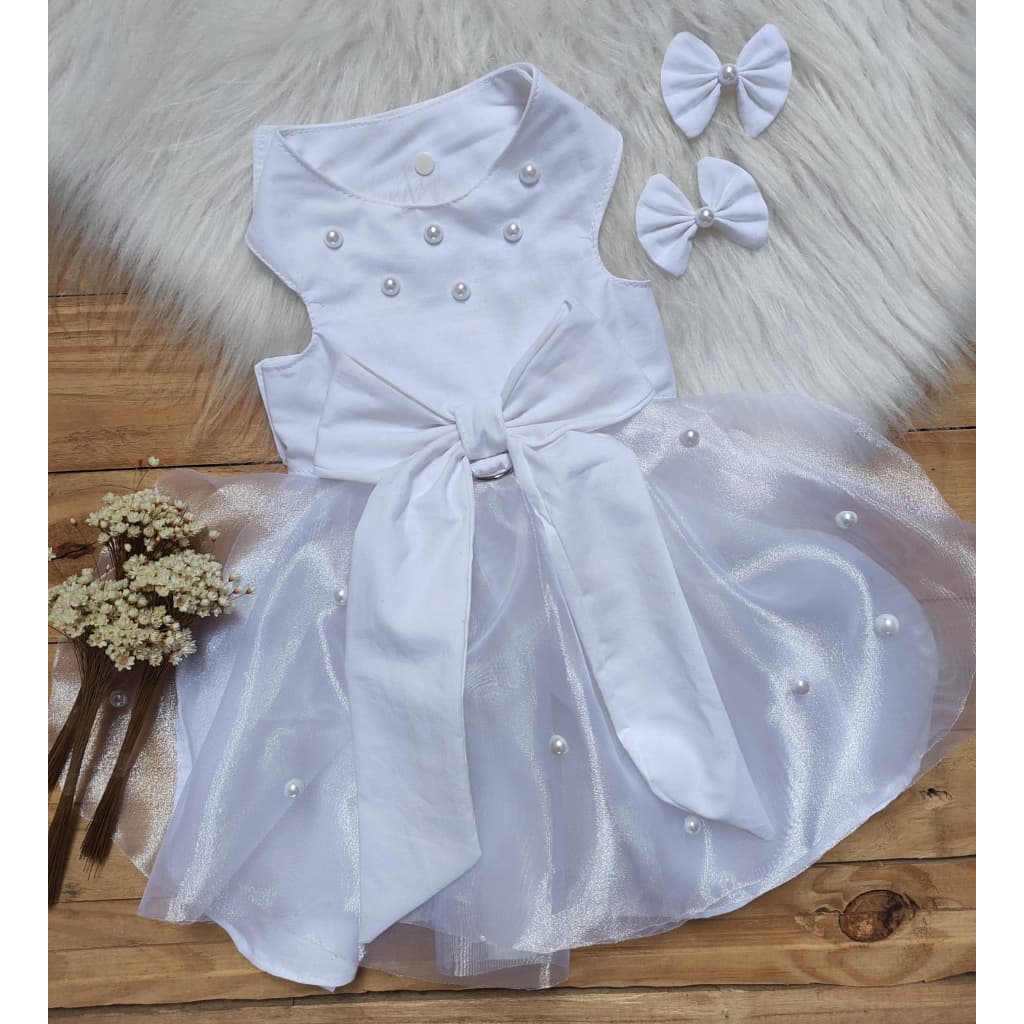 Vestido Pet Luna+ par de laço